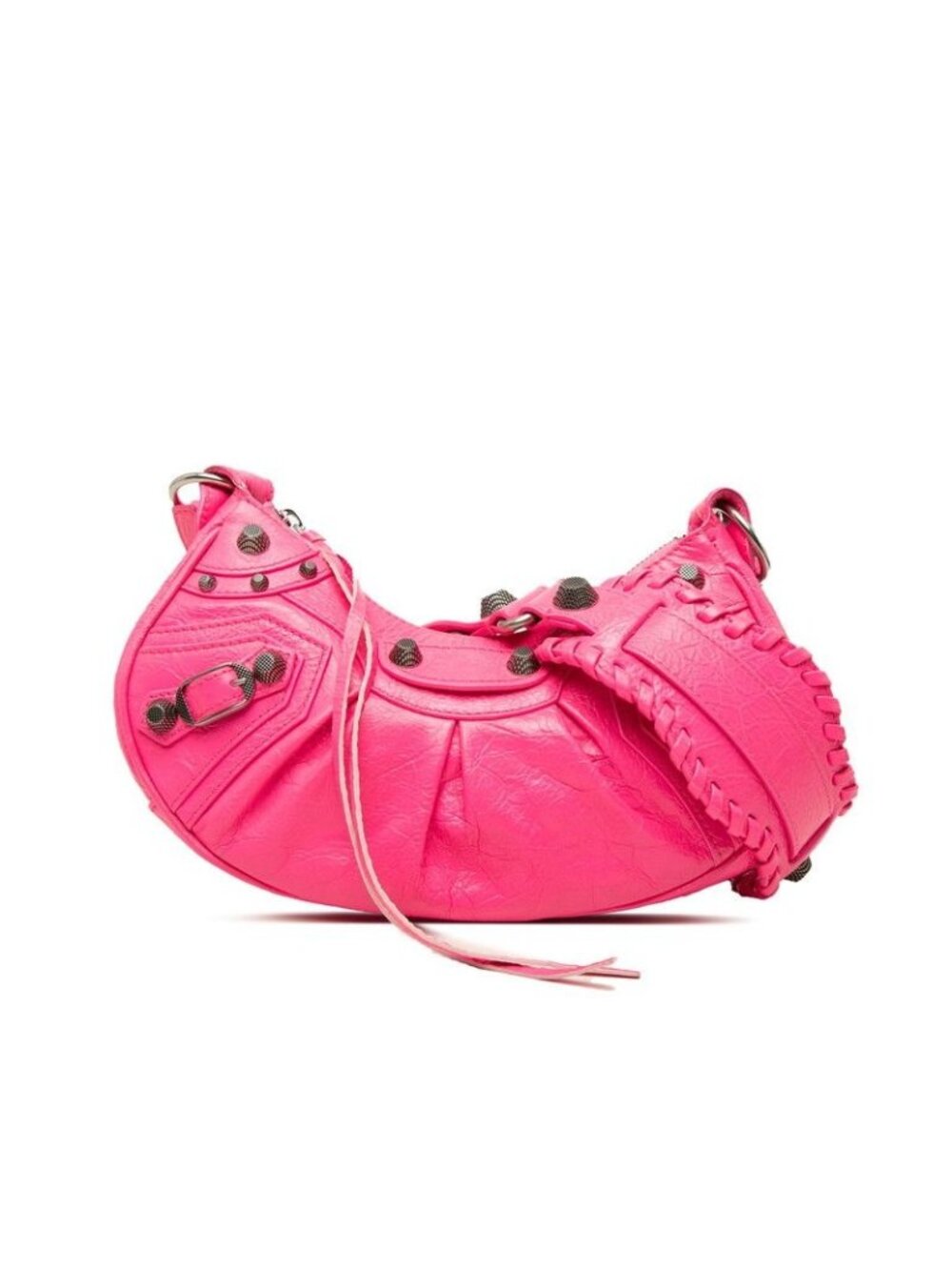 Balenciaga le Cagole XS Crossbody Shoulder Bag Pink Leather